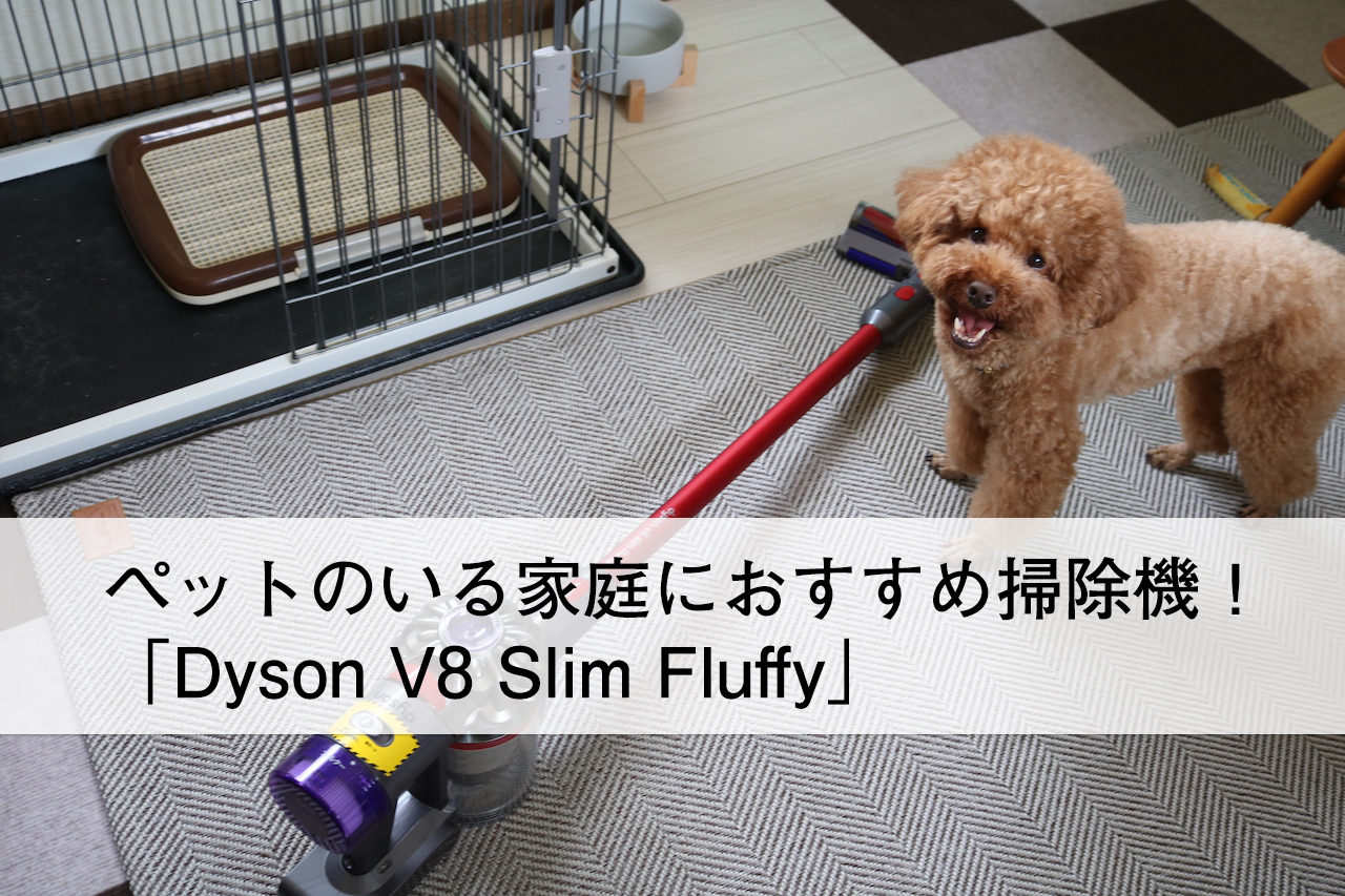 ペットがいるお家の掃除機なら断然 Dyson V8 Slim Fluffy をおすすめします レオろぐ