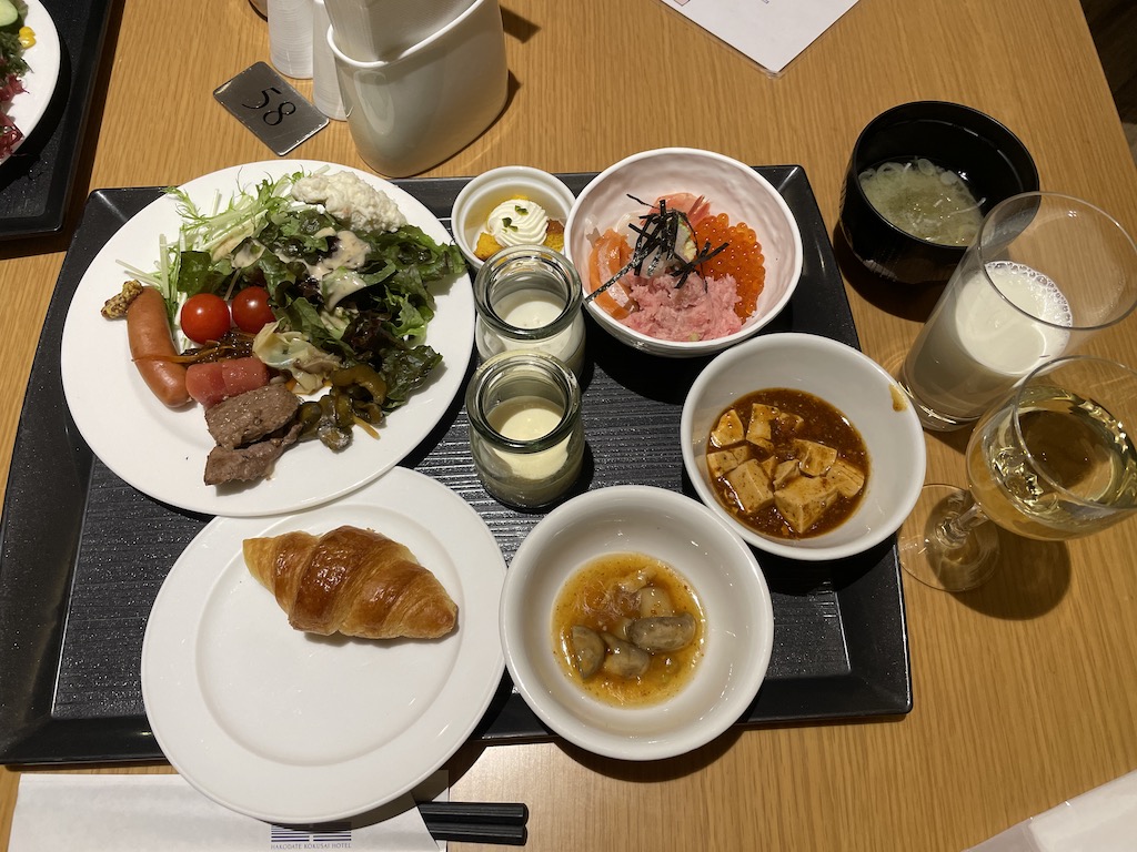 函館国際ホテルの朝食バイキング